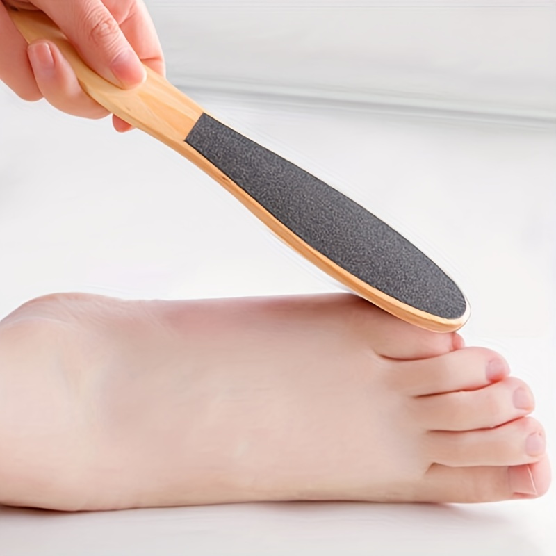 Pedicure Tools For Dead Skin Callus Remover Double Sided Wooden Scrubber
