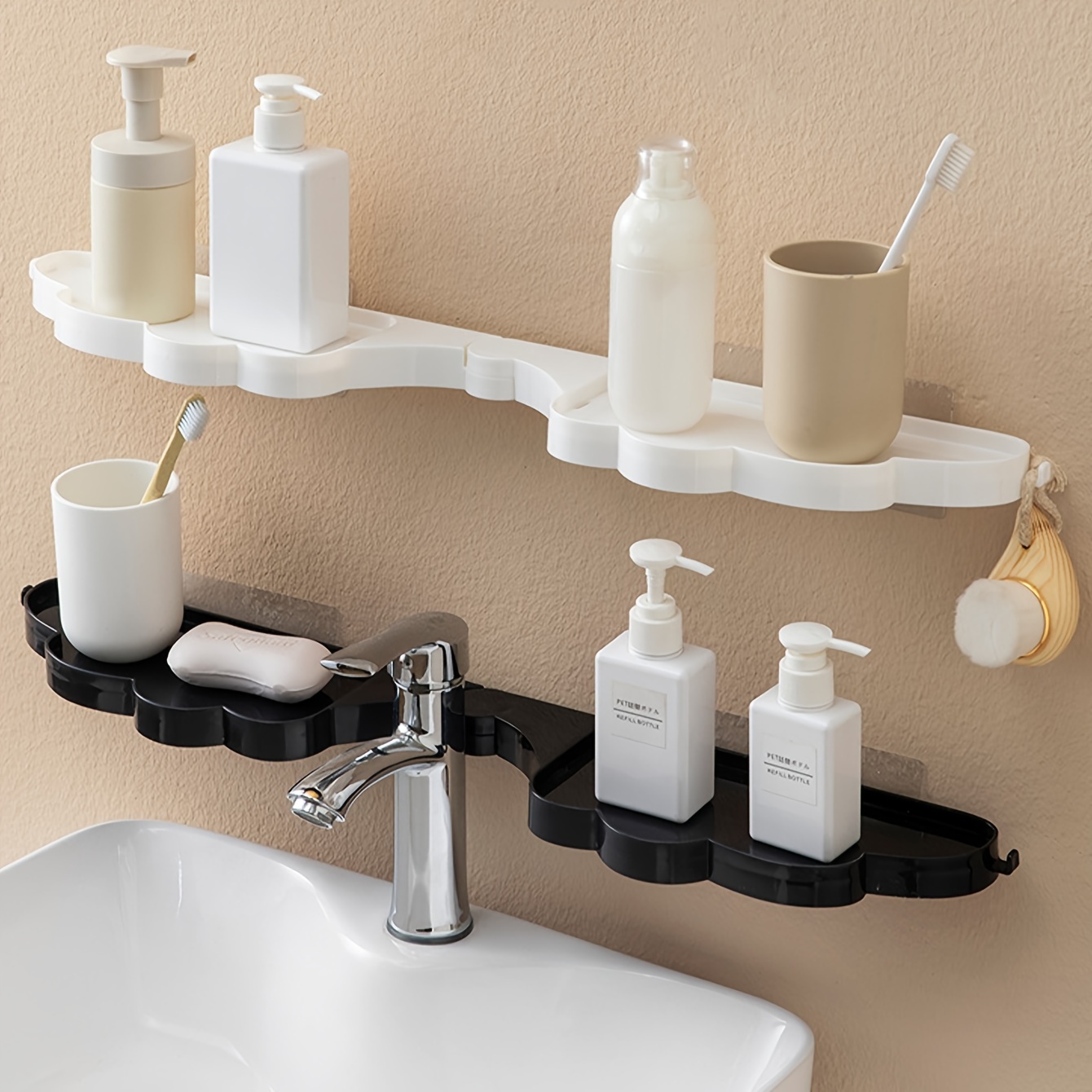 1pc Bathroom Heightened Storage Rack, Floor-standing Toilet Corner