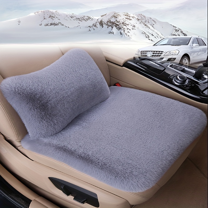 Car Seat Covers Winter Plush Warm Car Seat Cushion Pad Car - Temu