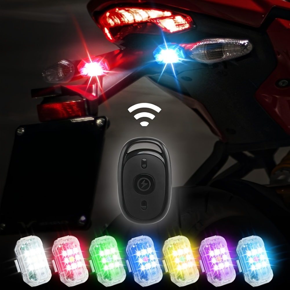 wireless led light multi application 7 color aircraft strobe light for motor car drone anti collision night signal light details 0