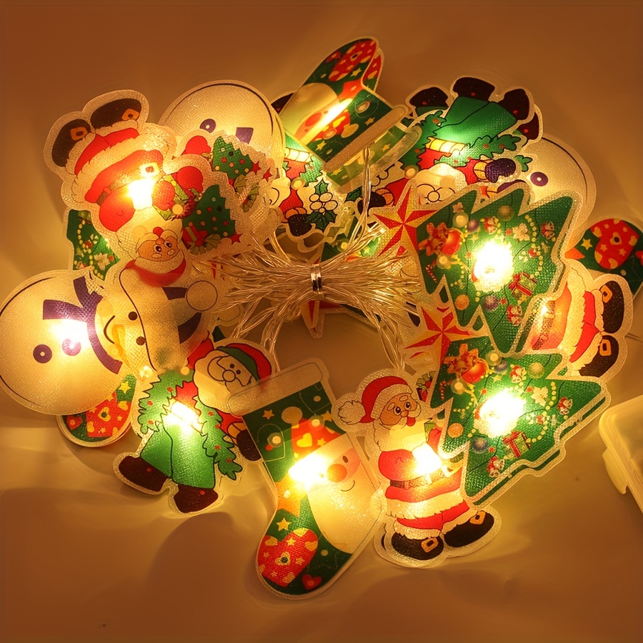 Qhome Mini sapin de Noël de table avec 20 LED Guirlande lumineuse