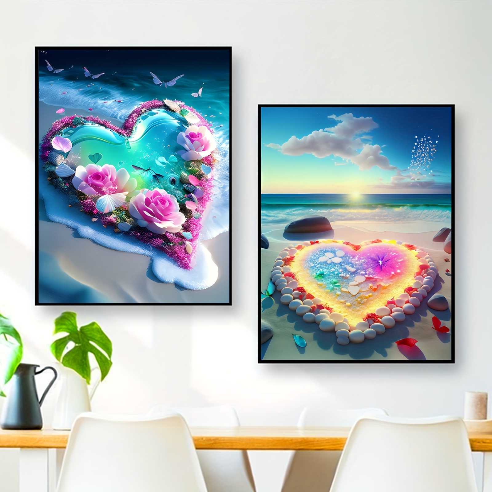 5d Diy Full Round Diamonds Painting Set For Adults Beginners