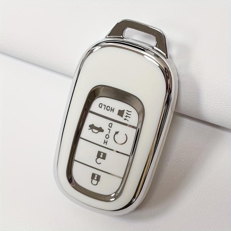  ZMCYQGL Fundas para llaves de casa, 5 botones, funda de cuero  para llave de automóvil, funda para llave de automóvil, para Honda Civic  Accord CR-V HR-V Pilot : Automotriz