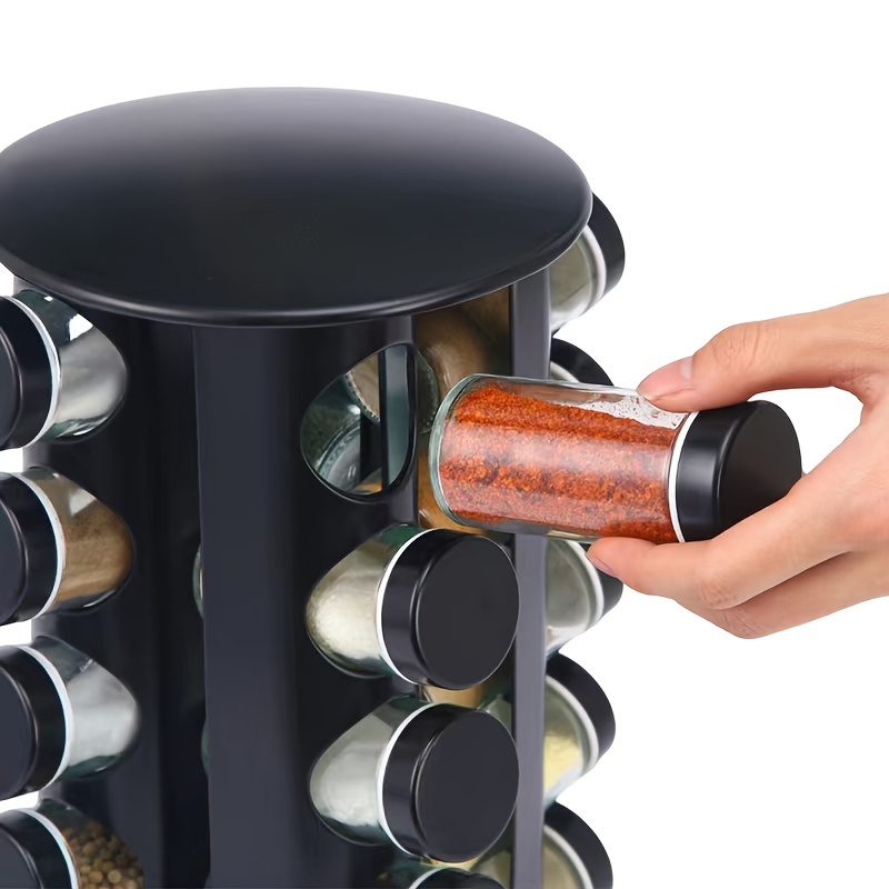 Multifunctional Revolving Spice Rack With 6 Spice - Temu