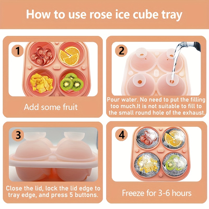 Rose Ice Cube Mold Home Ice Maker Ice Storage Ice - Temu