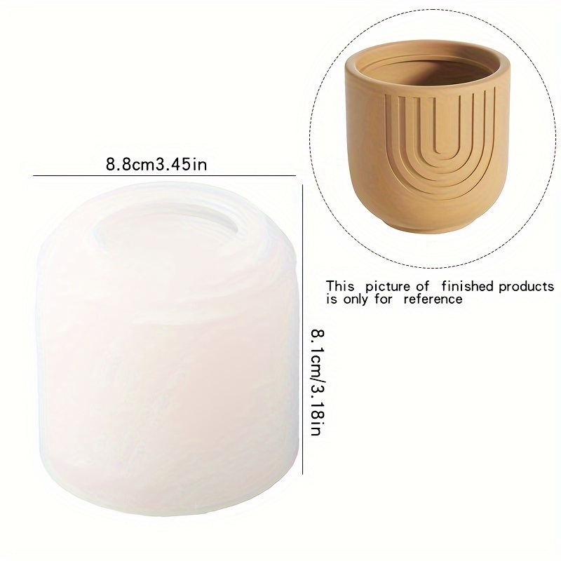 1pc Simple Cement Candle Jar Silicone Mold Cylindrical Concrete Candle  Container Mould Diy Candle Holder Candle Vessel Home Decor Tool - Arts,  Crafts & Sewing - Temu