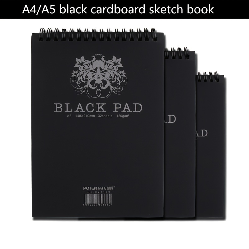 4Pack Sketch Book A5 Spiral Sketch Pads Drawing Acrylic Paint Art