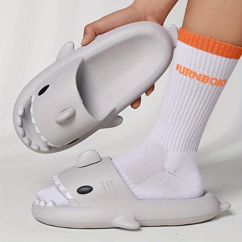 Funny Cloudy Shark House Slippers for Women