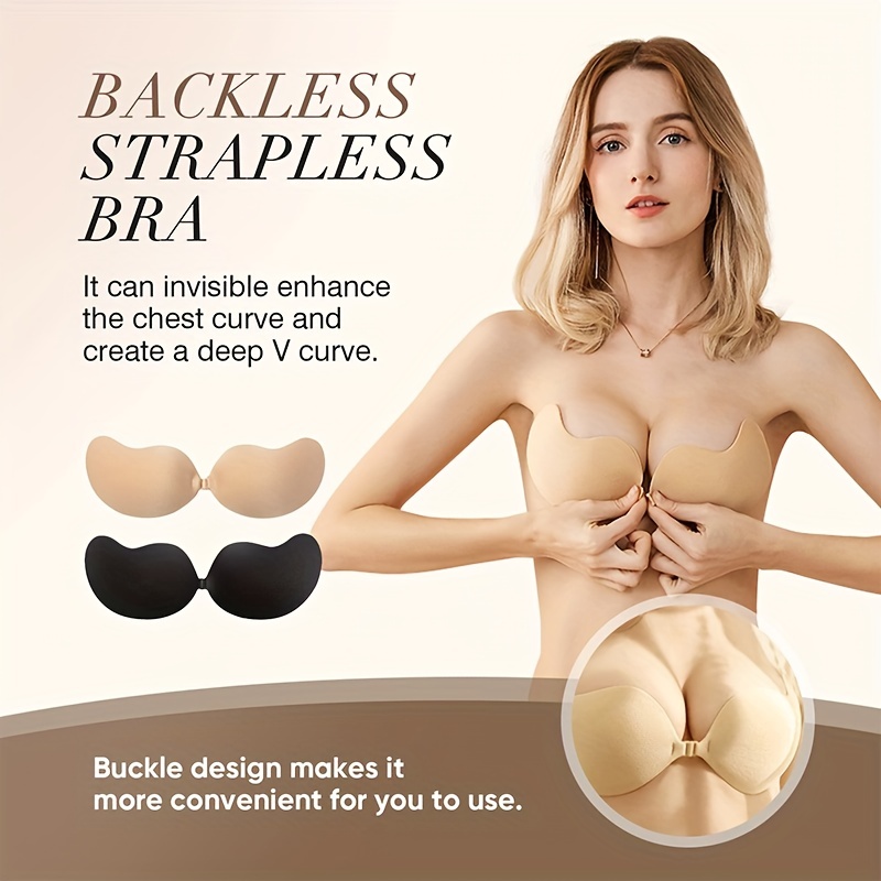 Strapless Push Up Self Adhesive Bra Breast Sticker Tape Invisible