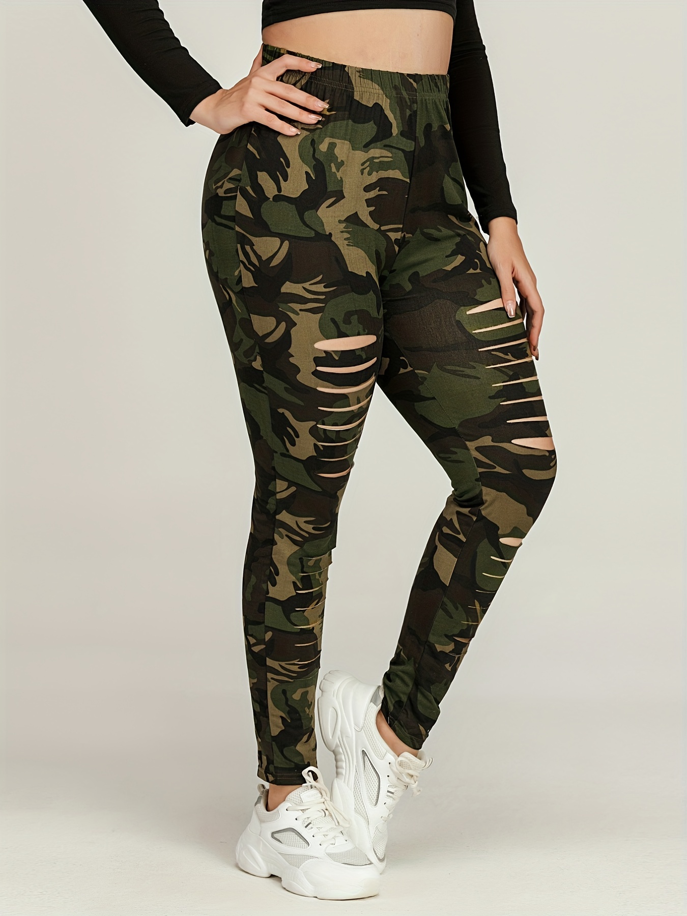 High rise camo discount leggings