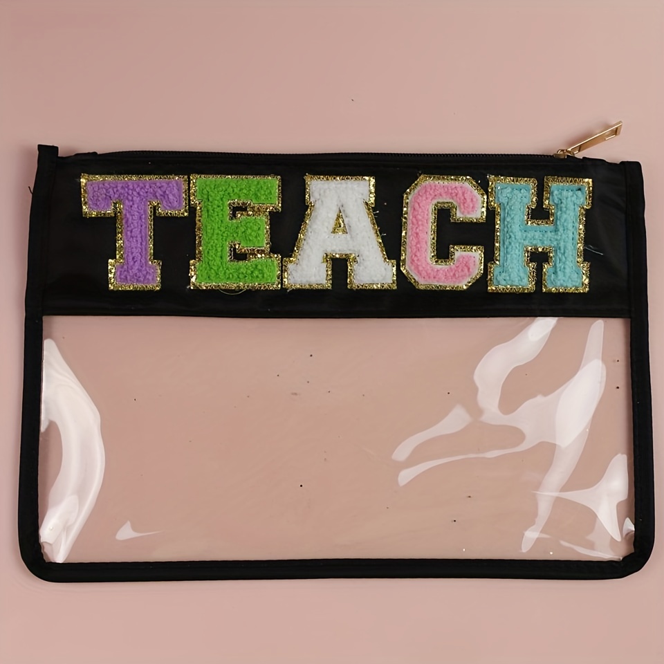 Your Custom Personalized Teacher Zipper Pouch; Pencil Bag; # teacher tools;  Makeup Bag; Essential Oil