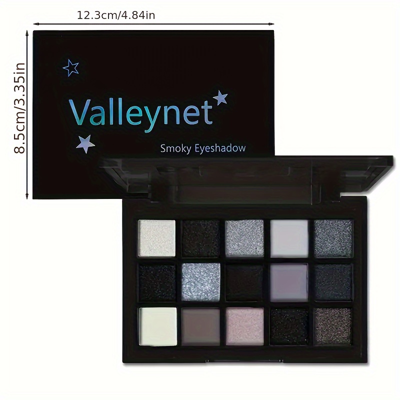 Christmas Waterproof 15 Colors Black Eyeshadow Palette - Temu