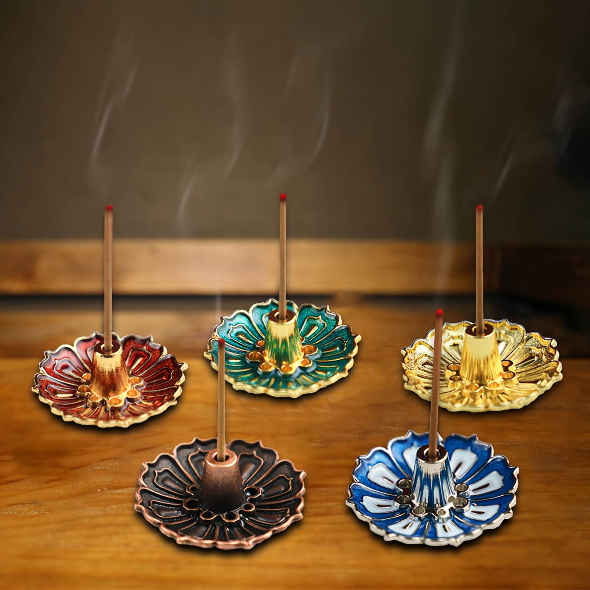 Acquista Porta-bruciatore di incenso in ceramica per Palo Santo, realizzato  a mano, raccoglitore di cenere, per meditazione, yoga, decorazioni per la  casa