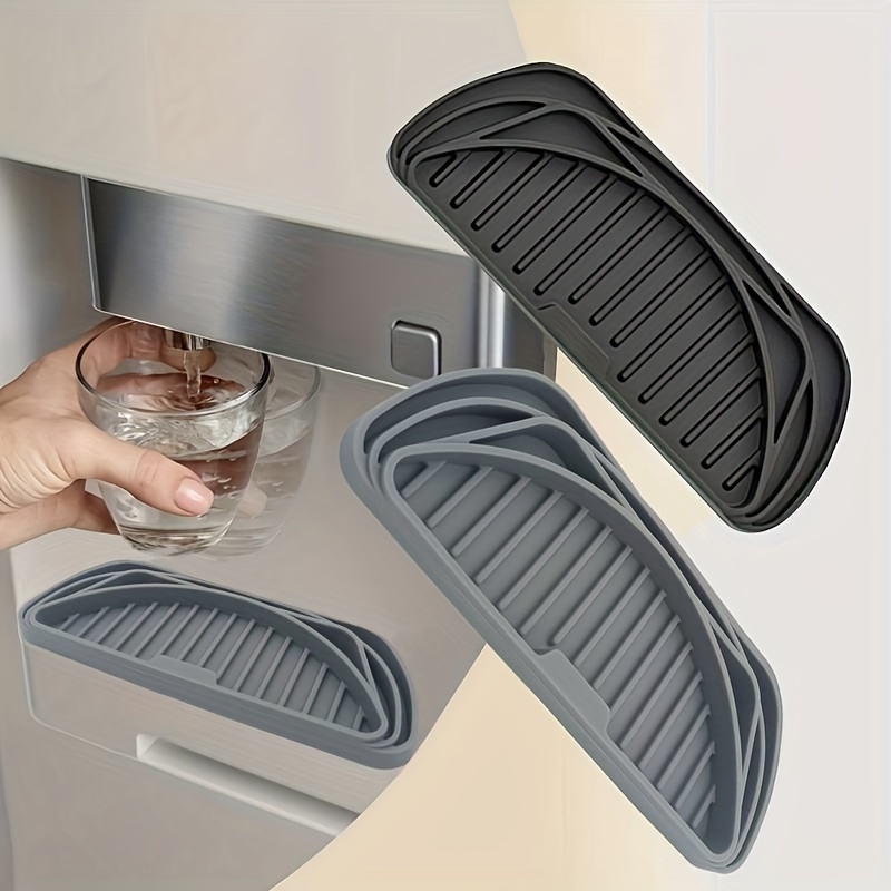 1pc, Silicone Drip Mat, Refrigerator Drip Tray, Protect Water Dispenser  Tray, Refrigerator Anti-overflow Mat Drain Basin, Water Dispenser Mat,  Kitchen