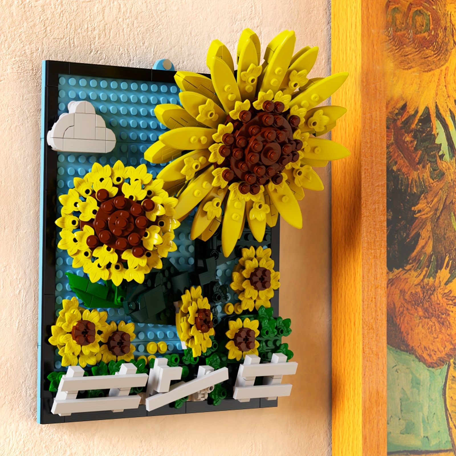 1/2pcs Kit de blocs de construction de bouquet de fleurs