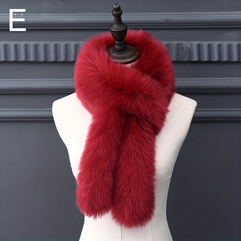 Promotional Warm Custom Soft Fashion Rabbit Fur Scarf Fur Neck