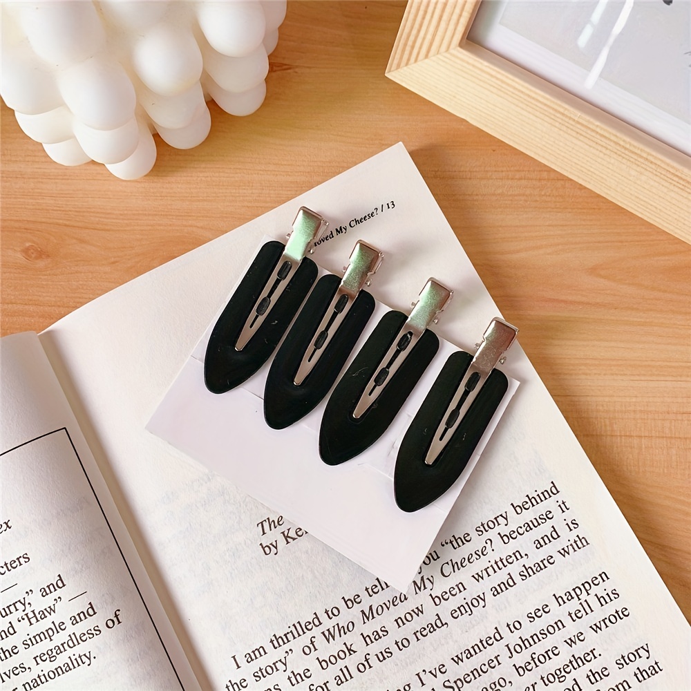 4pcs Seamless Hair Clips Bangs Barrette Hairpins