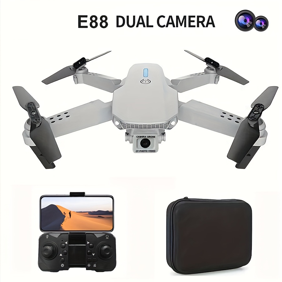 Mini dron con cámara para adultos y niños – Drones con cámara FPV HD 1080P  con 90 lentes ajustables, gestos selfie, inicio de una tecla, 360 giros