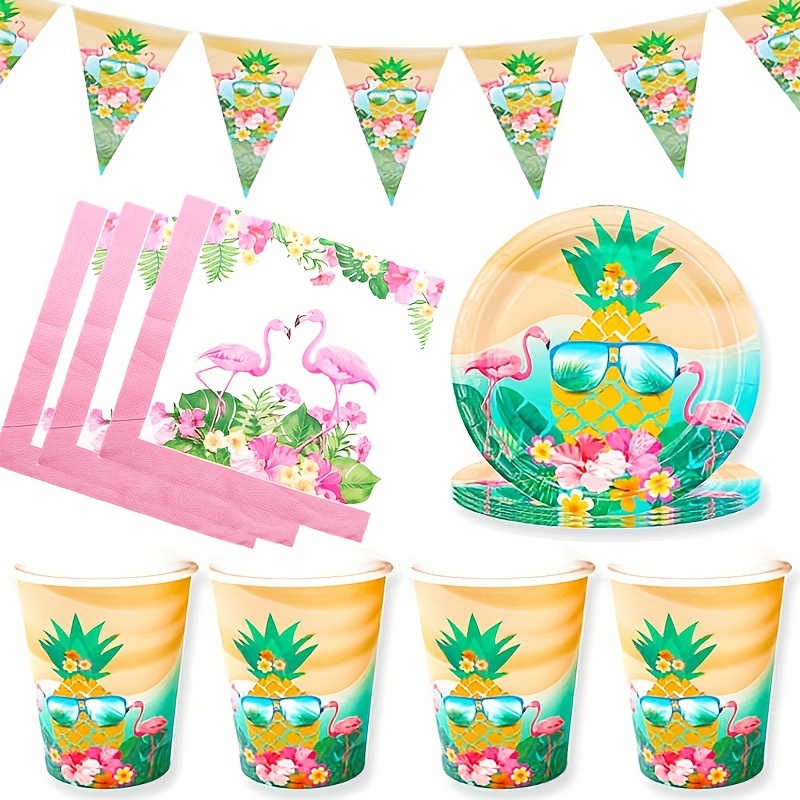 Party City Moana Tableware Party Kit for 16 Guests with Centerpiece and Banner