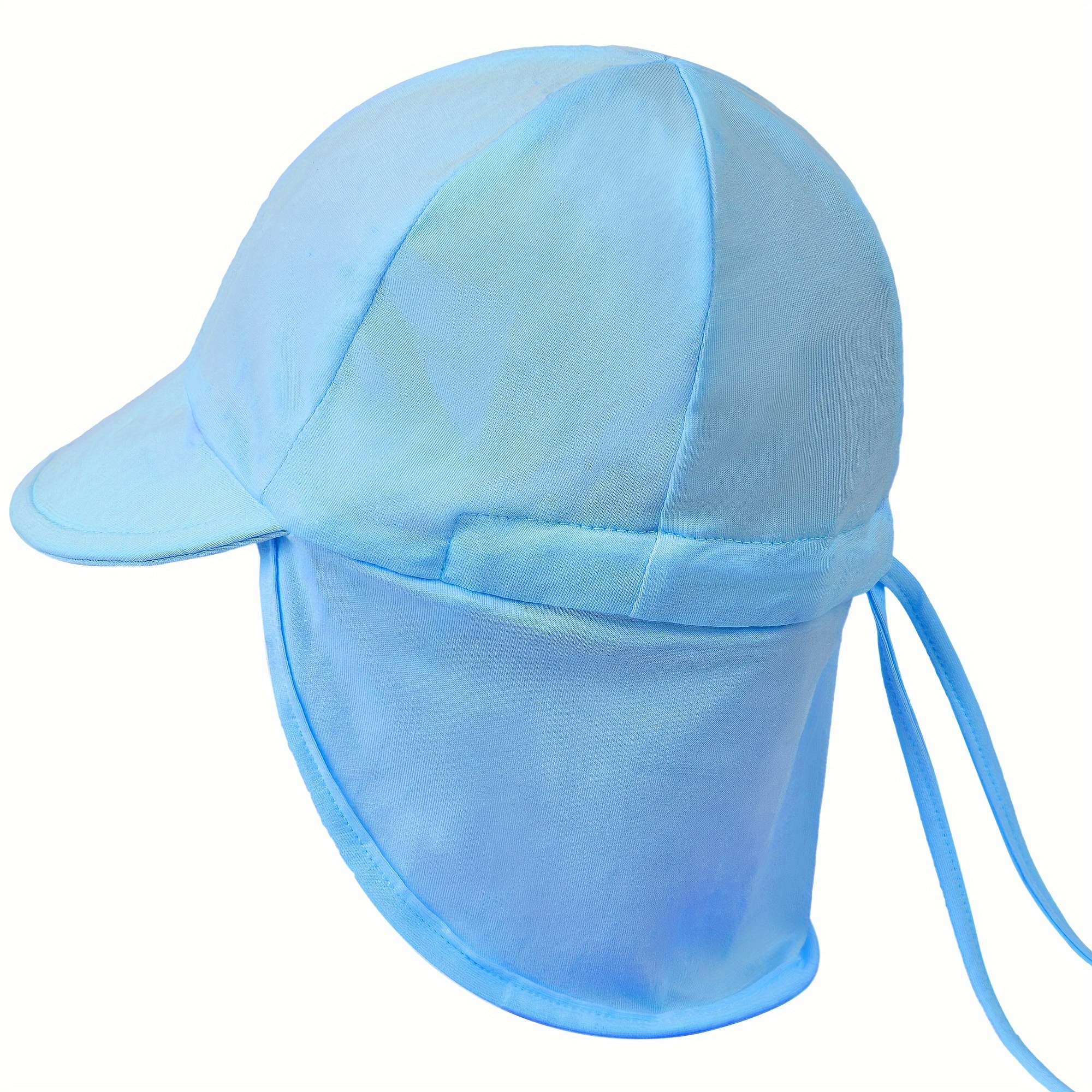 Kids Baby Summer Sun Hat with Neck Flap Gilrs Boys Wide Brim UV Protection  Cap