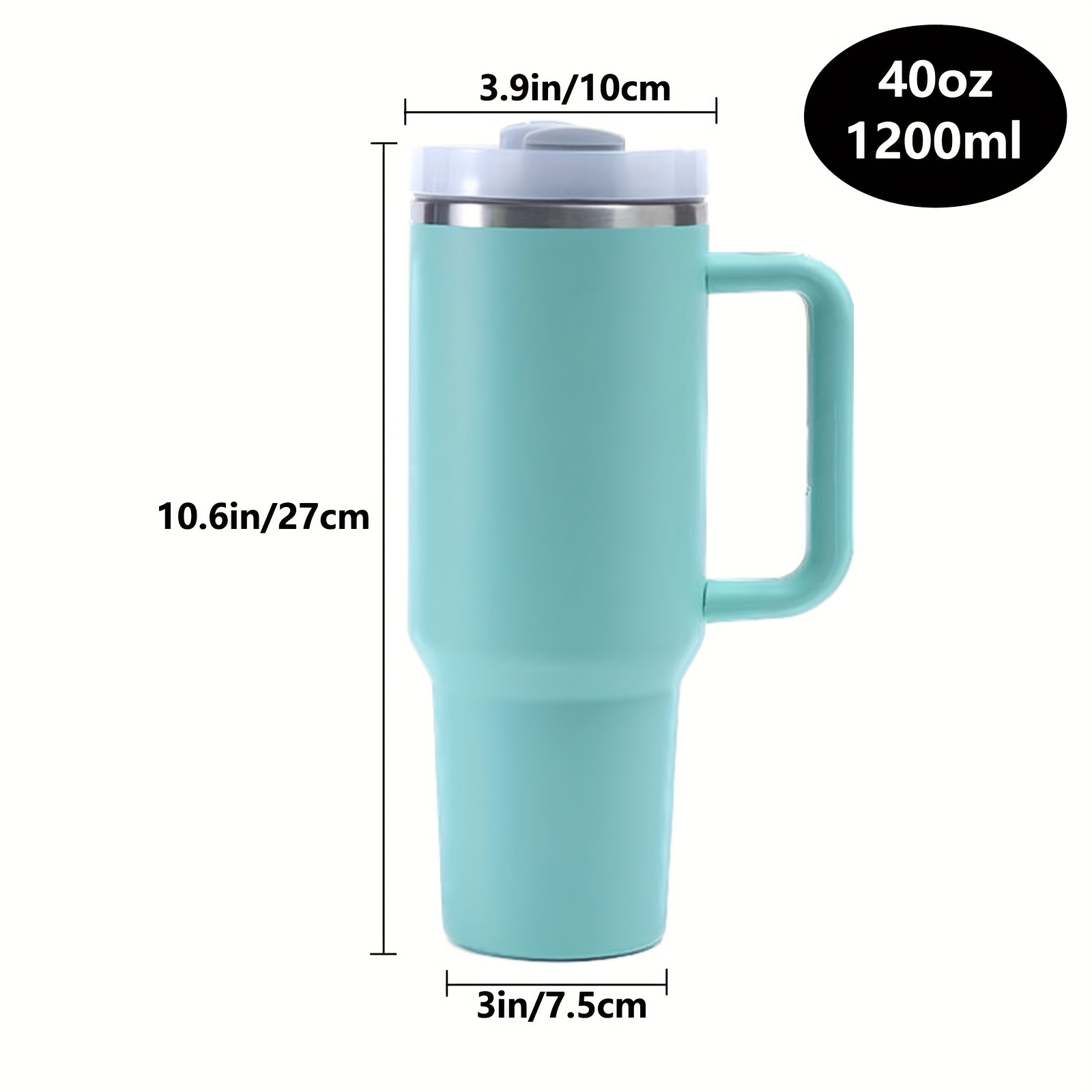 Stainless Steel Double Wall Tumbler With Lid And Handle, Heavy Duty Water  Bottles, Water Cups, Summer Drinkware, Kitchen Stuff, Home Kitchen Items -  Temu