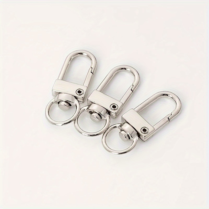 Metal Snap Hook Swivel Lobster Clasp Key Ring Keychain for Bag