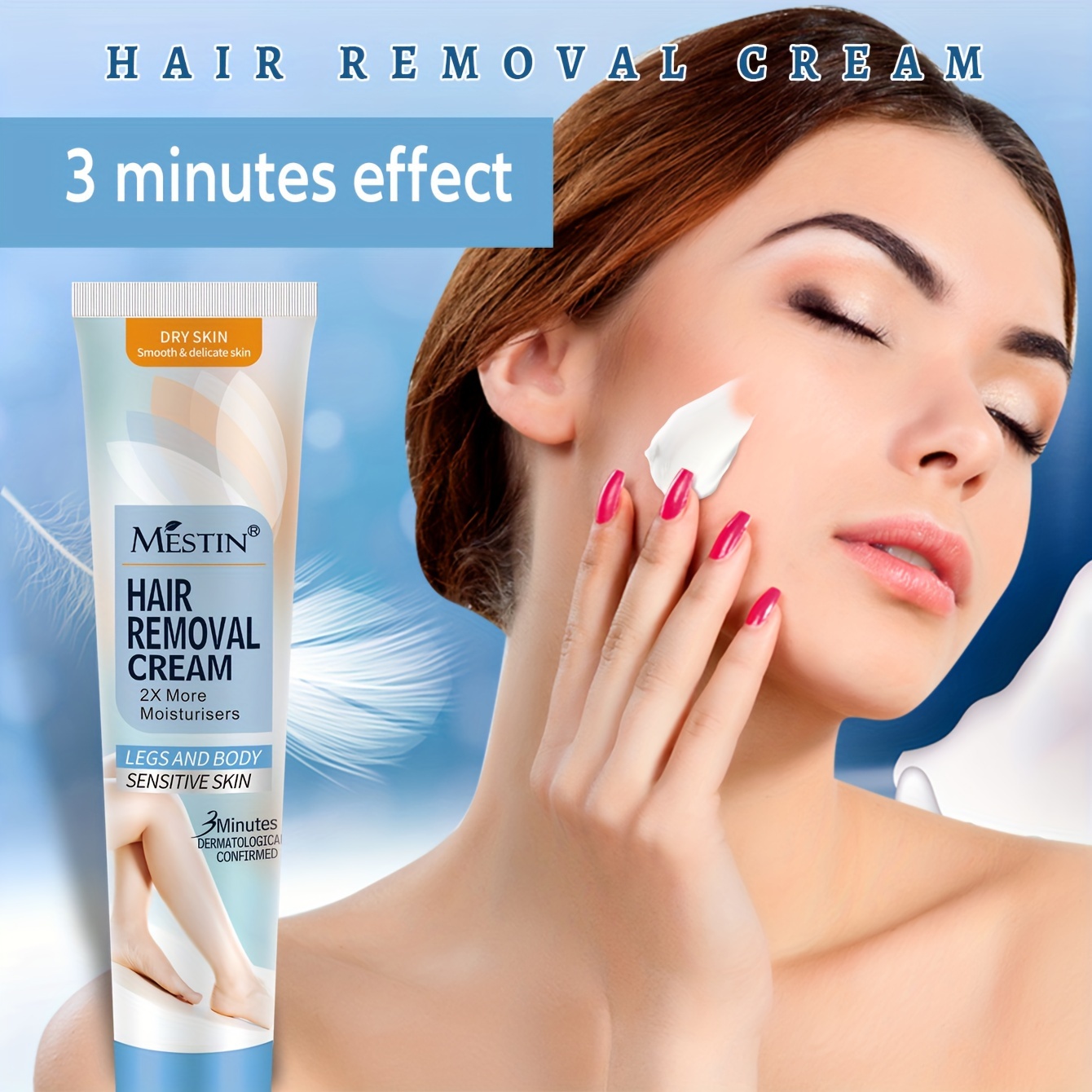 4.23oz Hair Removal Cream Contains 2X Moisturizing Effects For Legs And Full Body Skin Effectively Remove Dark Spots And Smooth Rough Skin