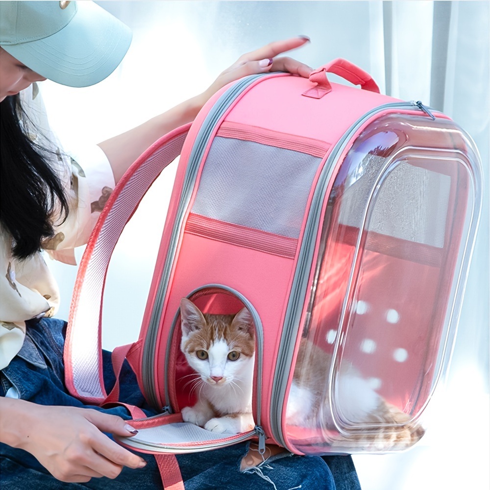 cat backpack carriers foldable pet backpack carriers for cats puppy dogs and birds details 0