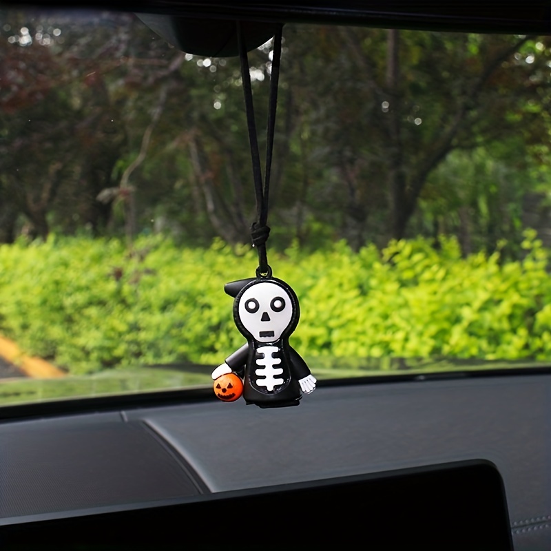 Halloween Swinging Car Hanging Ornament Bat Pumpkin Ghost - Temu