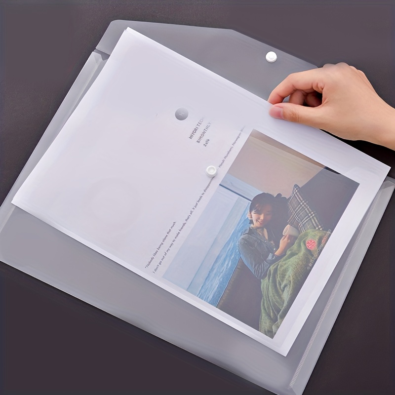 Chemise à dossier Pochette Document, grille sac A4 en plastique, classeur  PVC étanche, 5 couleurs (15) : : Fournitures de bureau