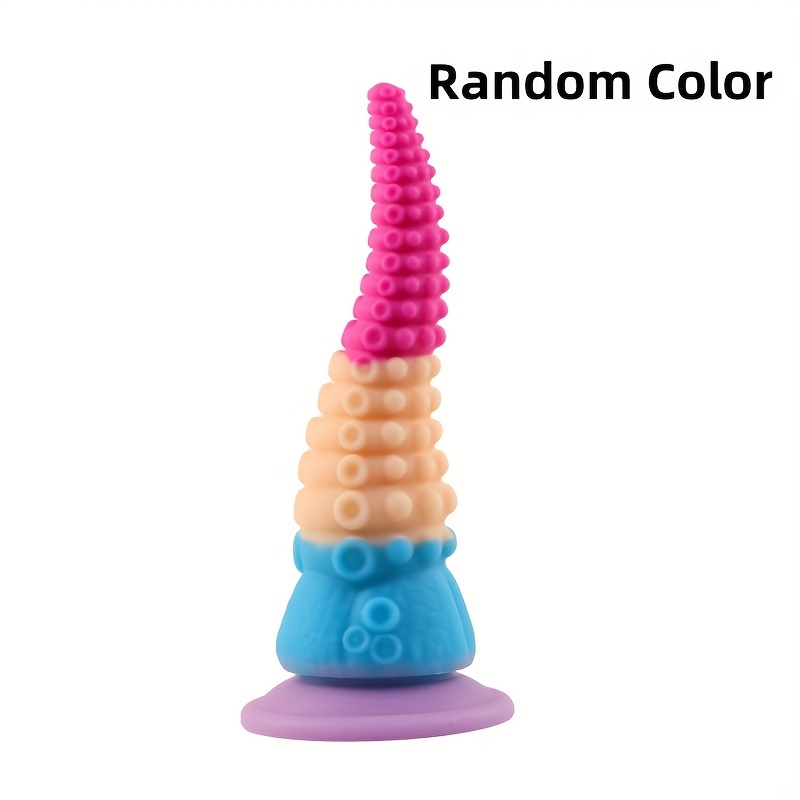 1pc Colorful Silicone Luminous Special Shaped Dildo Alien Monster Anal Plug Sex Toy Total Length 194MM Sex Toys For Couples Valentine s Day Gift For