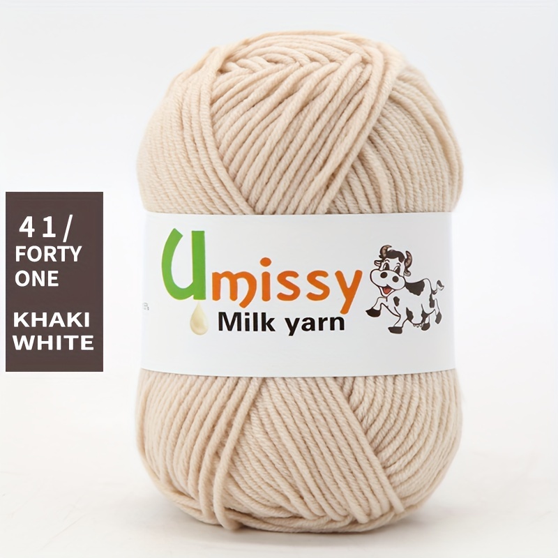 Soft And Warm Crochet Yarn 4 Layers Milk Yarn Suitable For - Temu