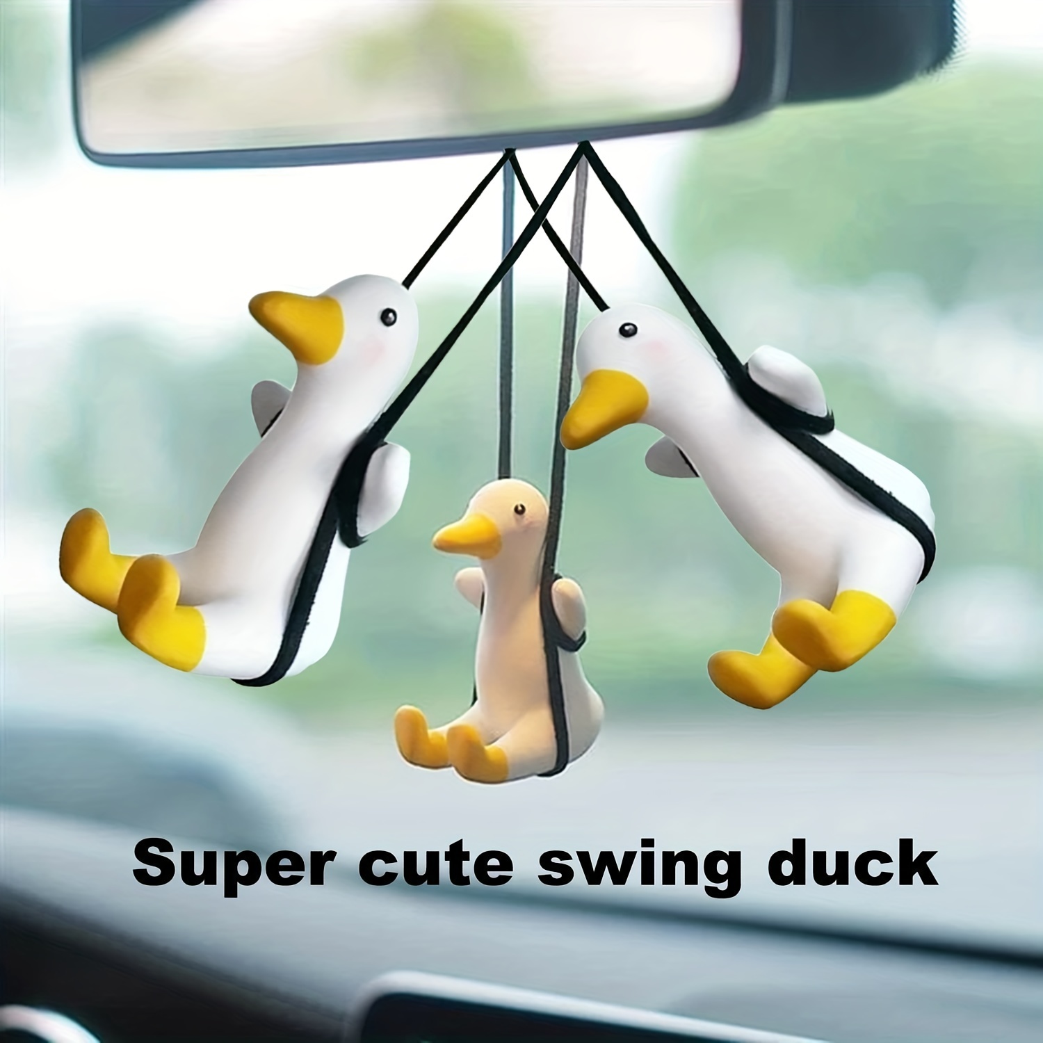 Super Cute Swing Duck Car Pendant Swing Duck Car Hanging Ornament