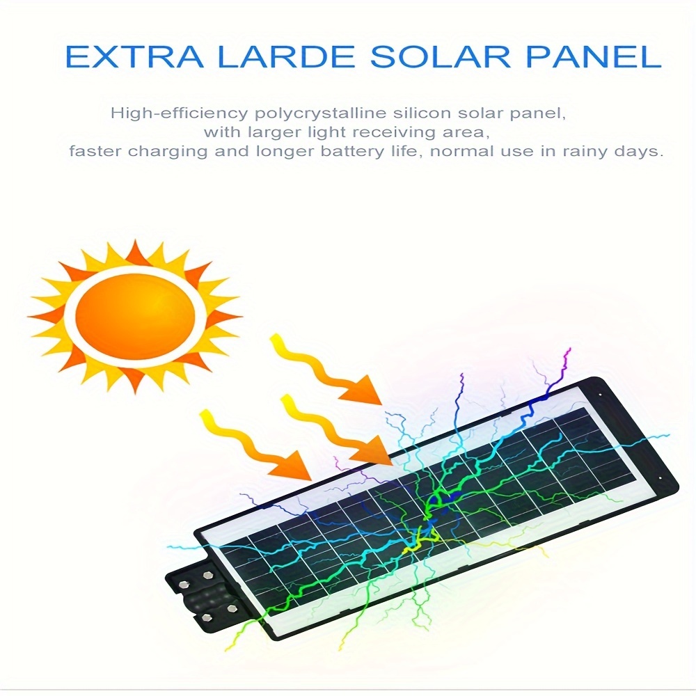 1 Pacco 400W/500W/600W Luce Solare, IP67 Impermeabile Esterno