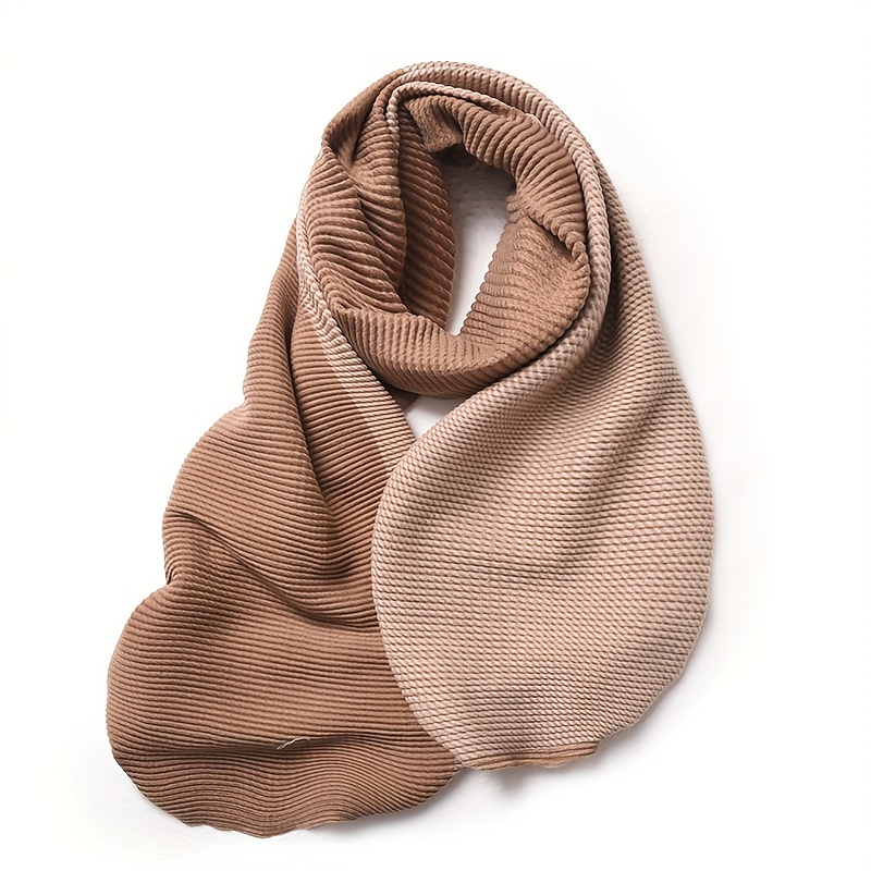 Neck Scarf for Men, Mens Long Scarf Dark Brown Imitation Cashmere Double  Sided Solid Color Winter Warm Scarf
