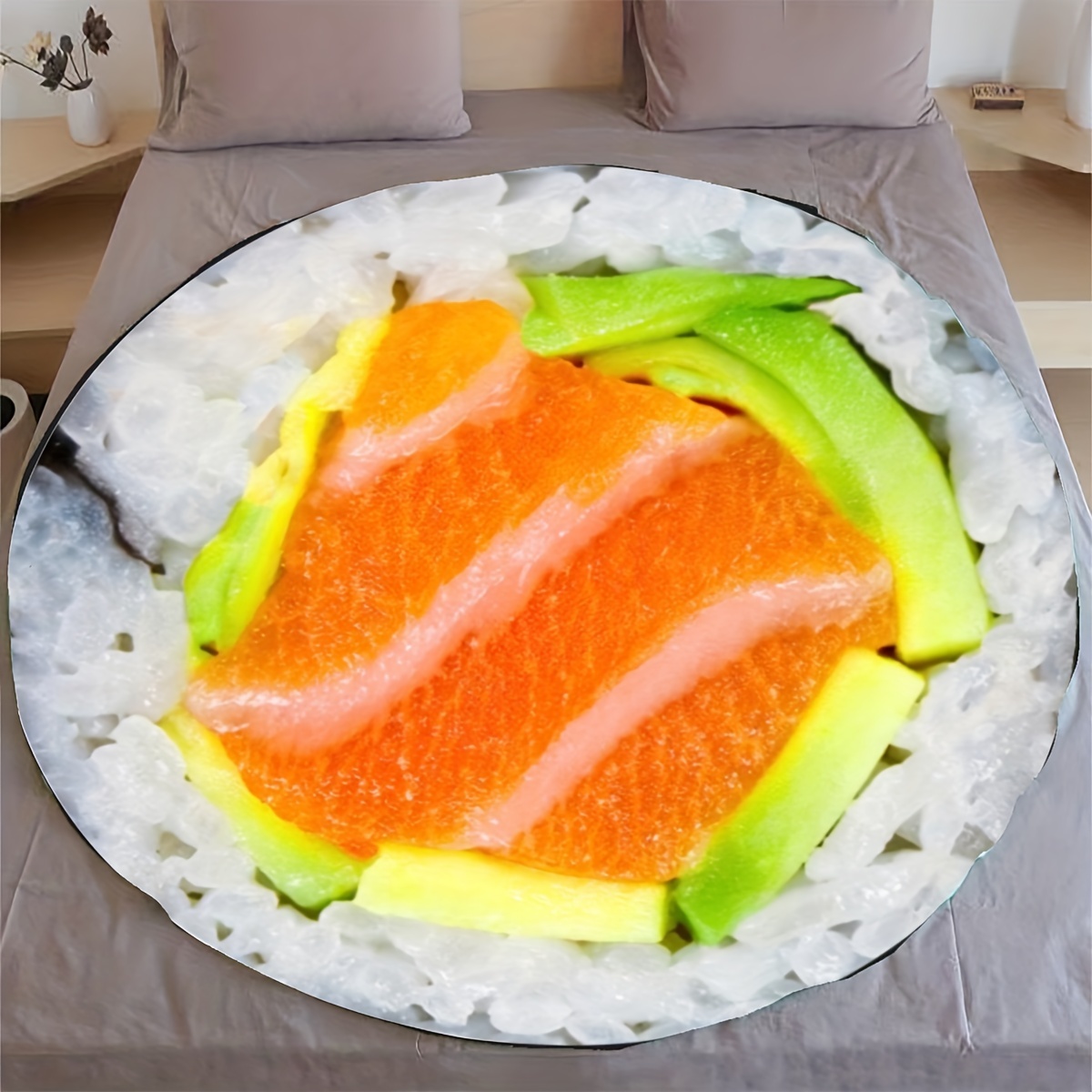 Sushi pillow cheap and blanket