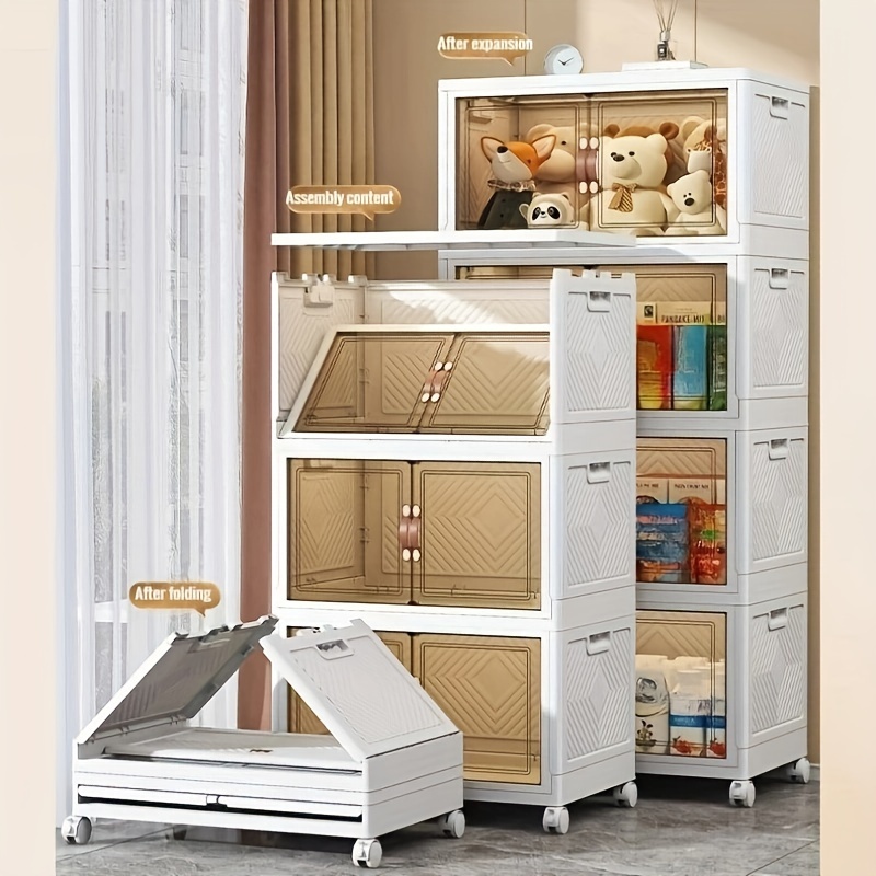 3 layer Plastic Clothes Cabinet Durable Easy Assembly - Temu