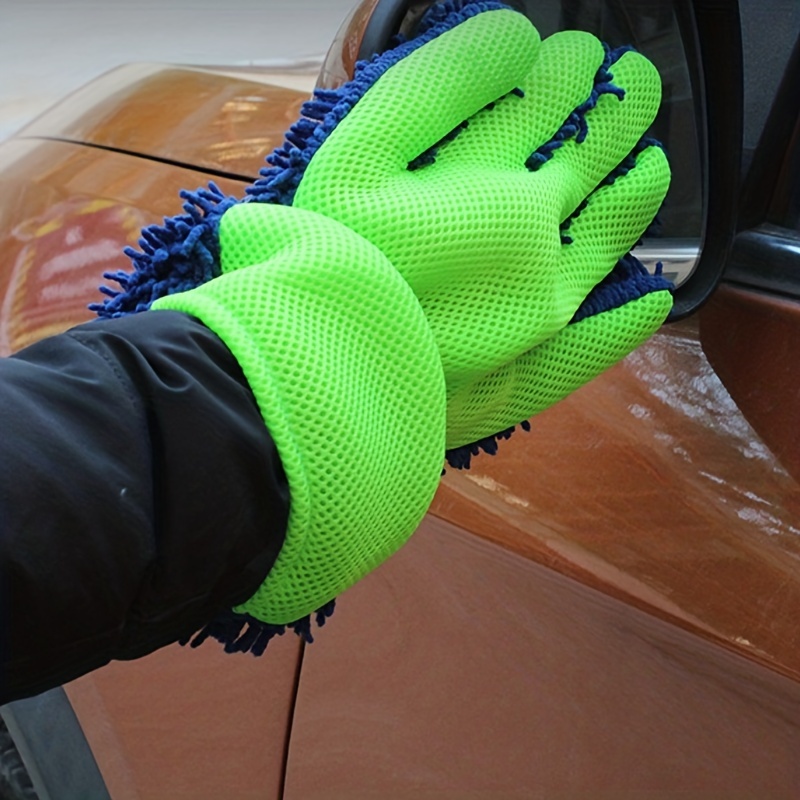 Nettoyage en PVC Gants de lavage de voiture en tissu de polissage de haute  qualité Gants de nettoyage en chenille 