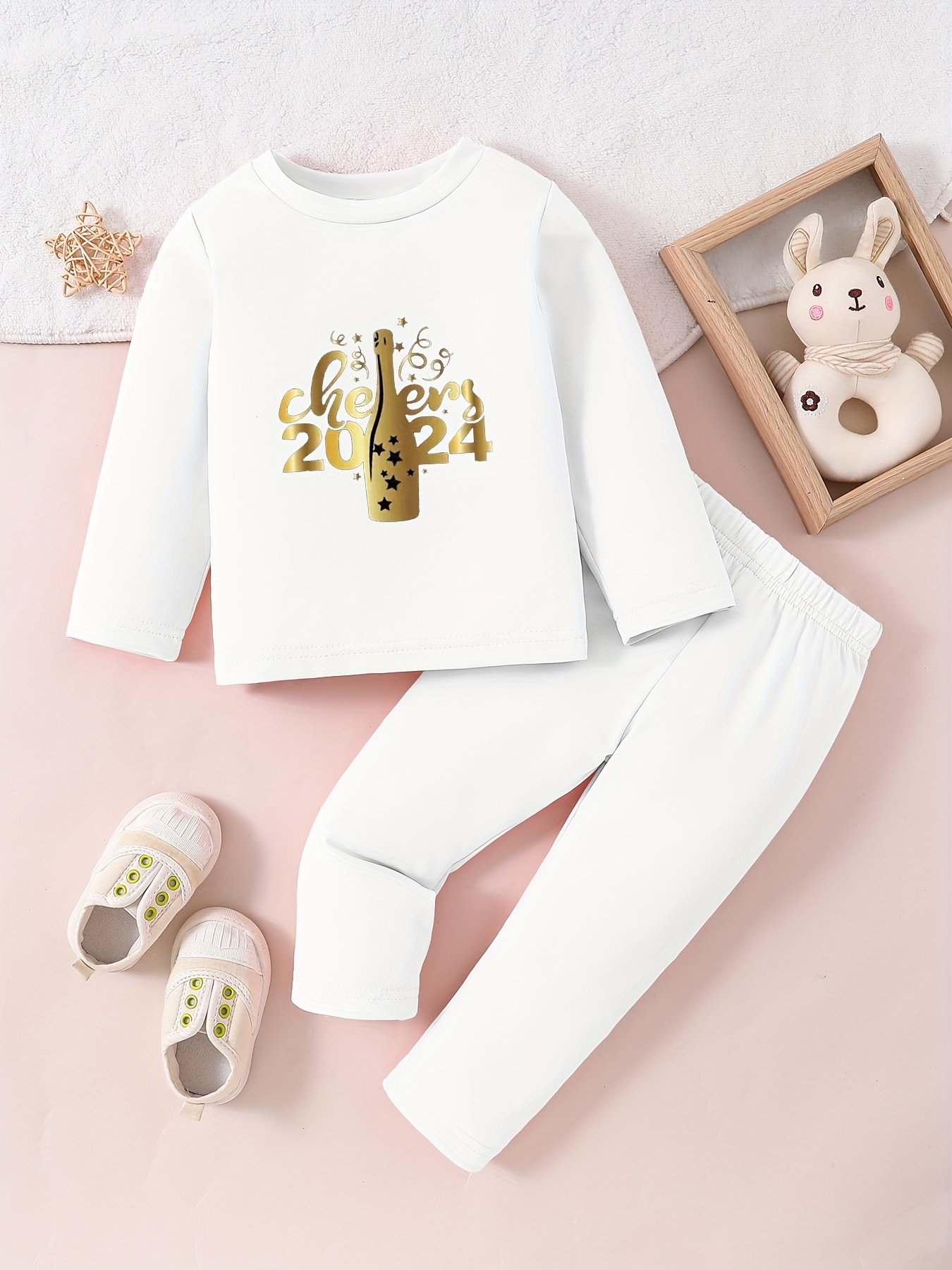 Baby Toddler Girls Spring Autumn Casual Sports Outfits Hello - Temu