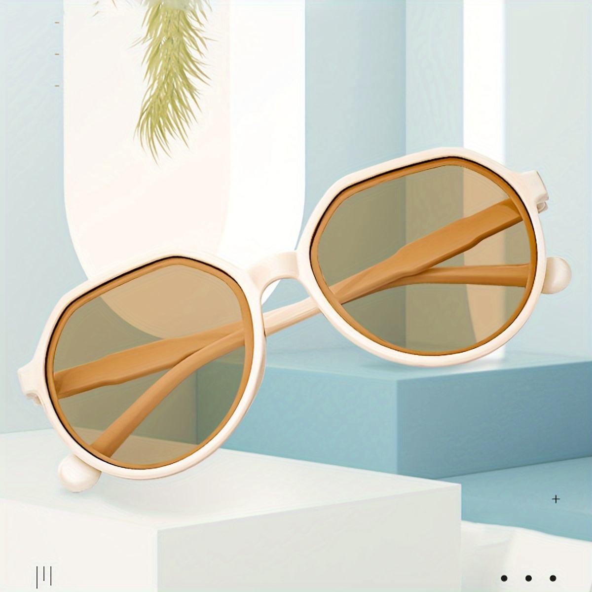 

Casual Oval Fashion Glasses For Women Retro Fashion Anti Glare Sun Shades For Vacation Beach Party