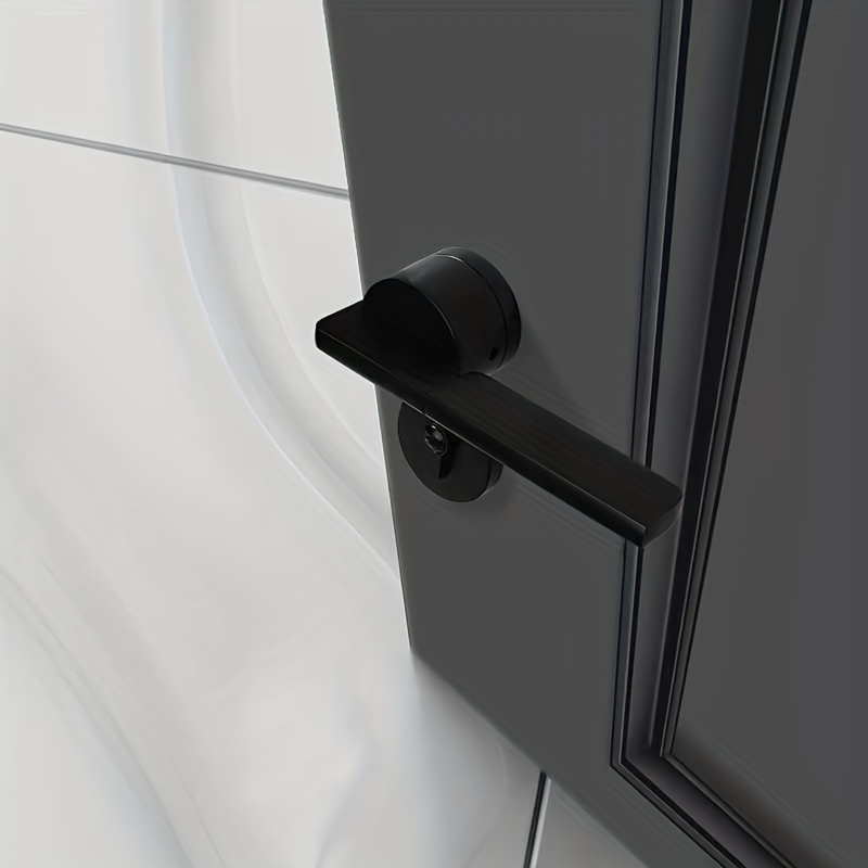 Barn Door Lock, Matte Black Stainless Steel Barn Door Flip Door