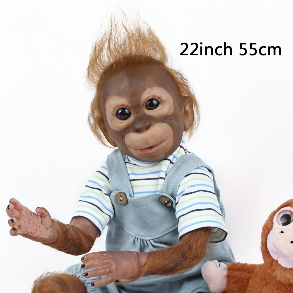 Acheter Poupée singe simulée de 50cm, poupée régénérée, jouet pour enfants