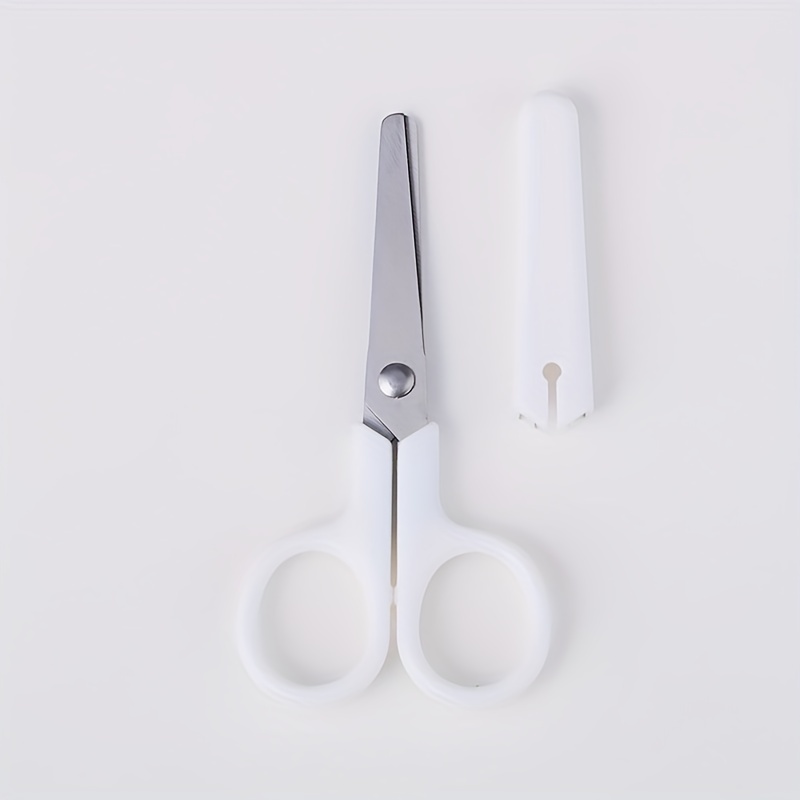 1 PC Simple Stainless Steel Scissors Transparent Plastic Art Scissors Paper  Cutting Student Stationery Office DIY Craft Supplies