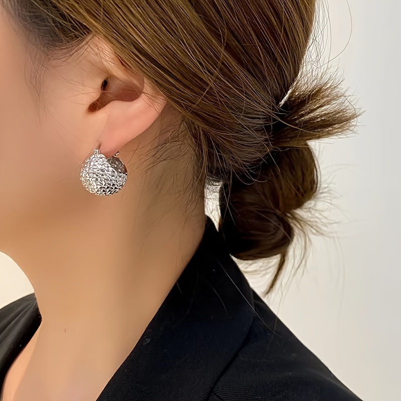 Boucles D'oreilles Plaqué Or Blanc, Péridot Et Apatite, Neuves Sans Boîte