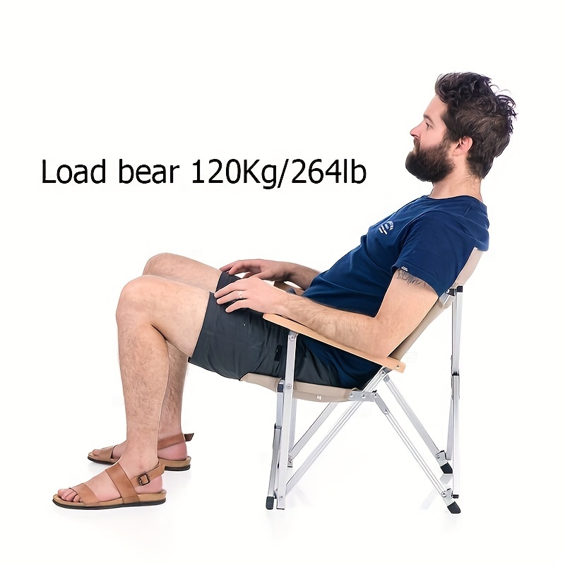 1pc Portable Casual Moon Chair Comfortable Lazy Chair For Outdoor Beach  Fishing Camping Barbecue - Sports & Outdoors - Temu