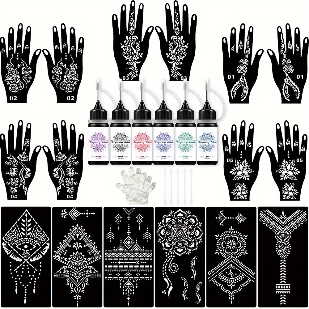 Henna Stencils - Temu