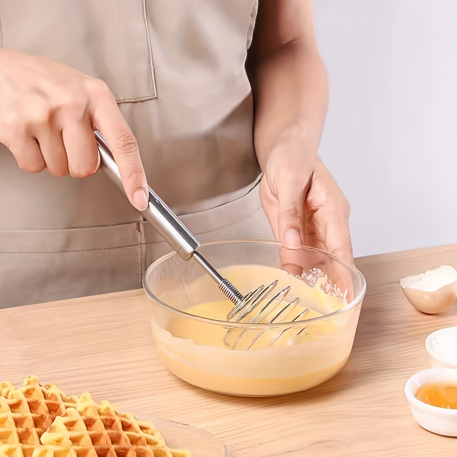 Stainless Steel Mini Egg Beater Kitchen Household Hand-held Cream Egg Whisk  Whisk Baking Tool - Temu