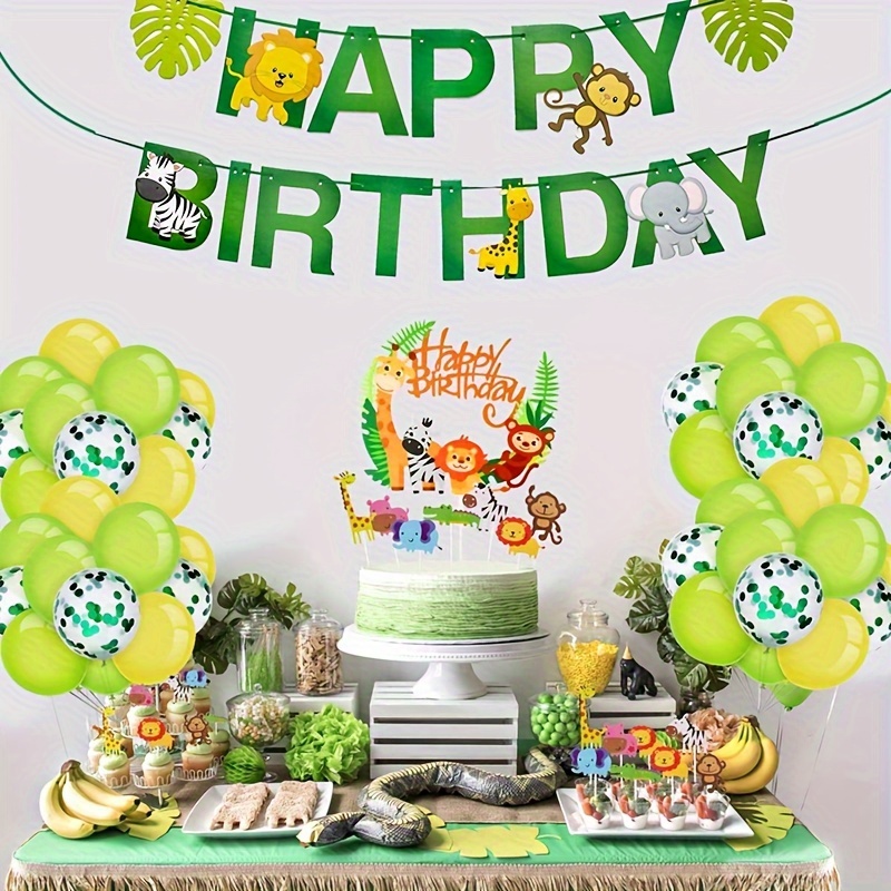 Jungle birthday cakes, Safari cakes, Jungle cake