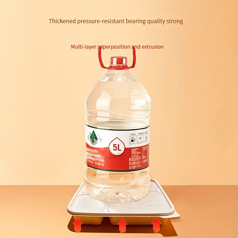 10pcs 1500ml Disposable Square Fast Food Lunch Box Biodegradable