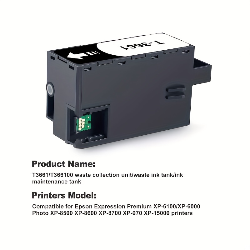 T3661 Maintenance Box For Epson Xp-6000 Xp-6005 Xp-6100 Xp-6105 Photo Xp-8500  Xp-8505 Xp-8600 Xp-8605 Xp-15000 Xp-15010 Xp-15080 Printer - Office &  School Supplies - Temu